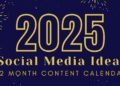 2025 Social Media Content Calendar [Infographic]