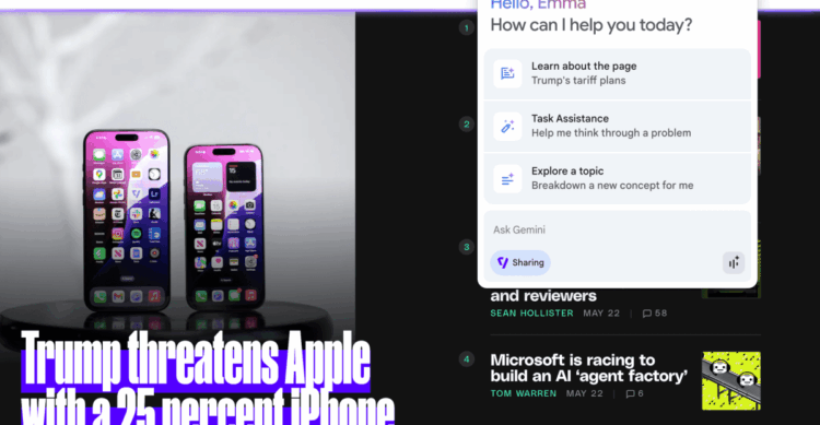 Trying out Gemini in Chrome leaves me wanting more