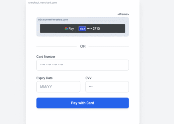 Google Pay inside sandboxed iframe for PCI DSS v4 compliance