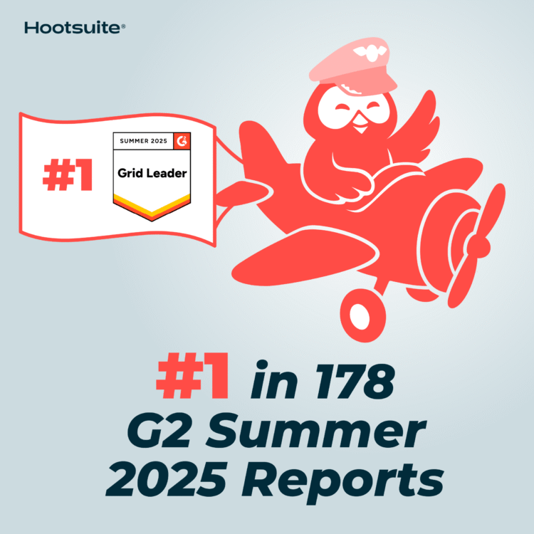 Hootsuite ranked #1 in social listening: G2 Summer 2025 Report