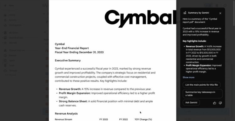 Google’s Gemini AI will summarize PDFs for you when you open them