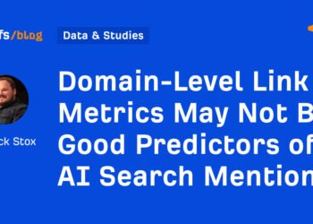 Domain-Level Link Metrics May Not Be Good Predictors of AI Search Mentions