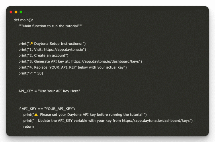 Build a Secure AI Code Execution Workflow Using Daytona SDK