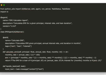How to Use python-A2A to Create and Connect Financial Agents with Google’s Agent-to-Agent (A2A) Protocol