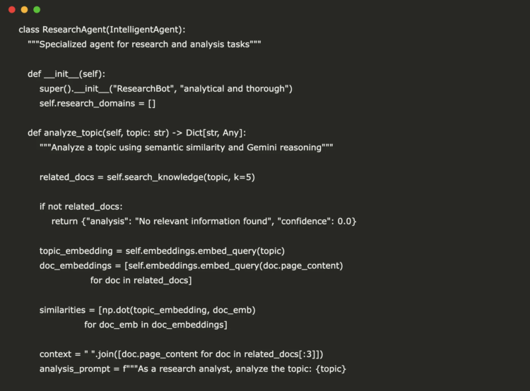 Building a Context-Aware Multi-Agent AI System Using Nomic Embeddings and Gemini LLM