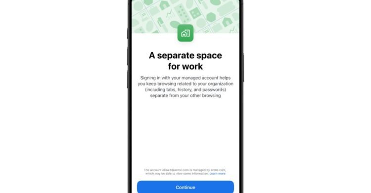 Chrome will let you switch between personal and work accounts on iOS