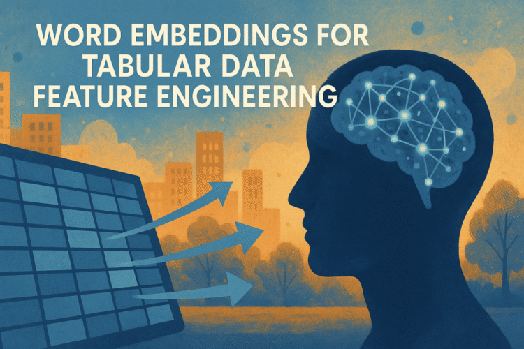 Word Embeddings for Tabular Data Feature Engineering