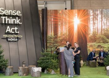 How Nokia Created a Midsummer Forest for its Booth at DTW Ignite