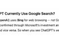 ChatGPT Definitely Uses Google to Search the Web