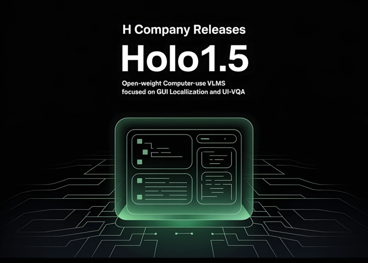 H Company Releases Holo1.5: An Open-Weight Computer-Use VLMs Focused on GUI Localization and UI-VQA