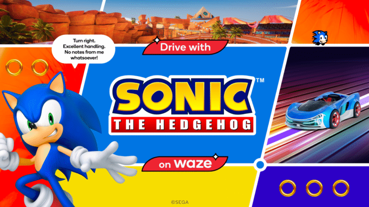 Drive with Sonic on Waze