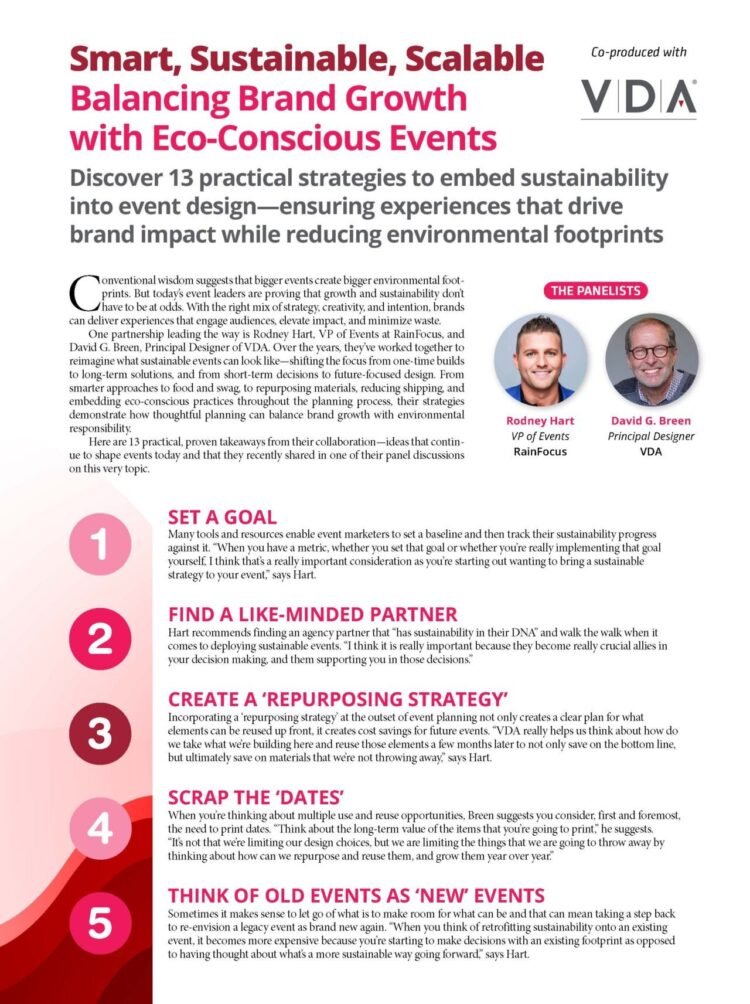 Smart, Sustainable, Scalable: Balancing Brand Growth with Eco-Conscious Events