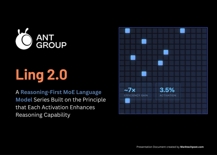 Ant Group Releases Ling 2.0: A Reasoning-First MoE Language Model Series Built on the Principle that Each Activation Enhances Reasoning Capability