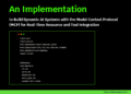 An Implementation to Build Dynamic AI Systems with the Model Context Protocol (MCP) for Real-Time Resource and Tool Integration