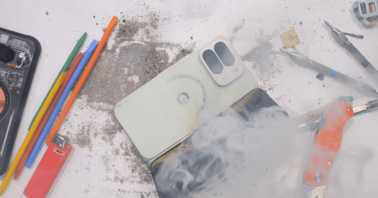 Google’s Pixel 10 Pro Fold is the first to ‘go up in smoke during a bend test,’ JerryRigEverything says