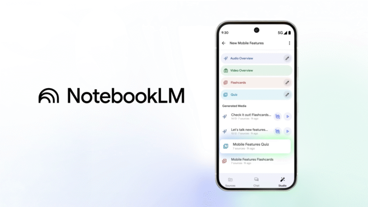 NotebookLM app now lets you build flashcards and quizzes