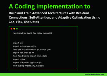 A Coding Implementation to Build and Train Advanced Architectures with Residual Connections, Self-Attention, and Adaptive Optimization Using JAX, Flax, and Optax
