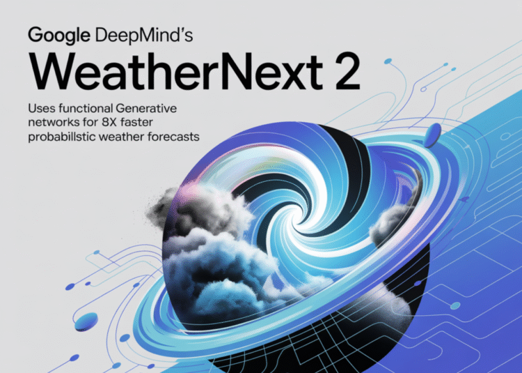 Google DeepMind’s WeatherNext 2 Uses Functional Generative Networks For 8x Faster Probabilistic Weather Forecasts