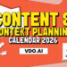 Content & Context Planning Calendar 2026 for Publishers – VDO.AI Blogs