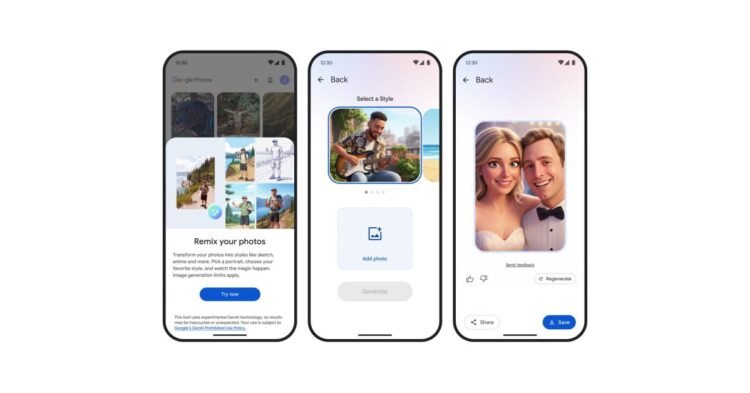 Google Photos Remix wide rollout adds more style choices