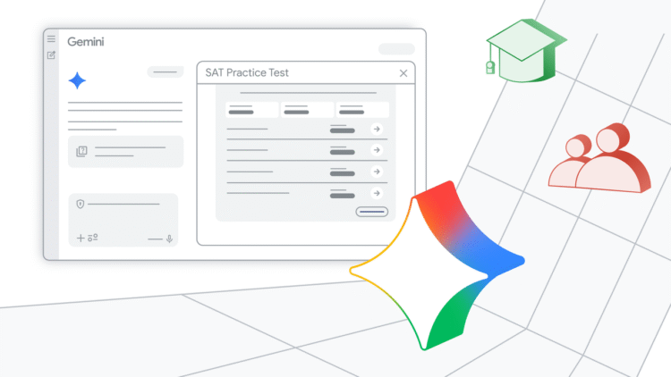 Take a practice SAT in the Gemini app