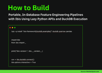 How to Build Portable, In-Database Feature Engineering Pipelines with Ibis Using Lazy Python APIs and DuckDB Execution