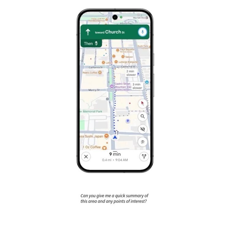 Navigate with Gemini in Google Maps while walking or biking