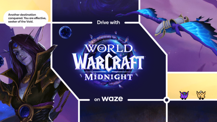 Drive with World of Warcraft on Waze