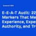 220+ Markers That Measure Experience, Expertise, Authority, and Trust