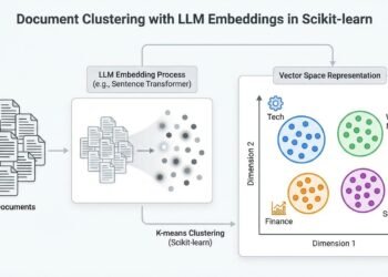 Document Clustering with LLM Embeddings in Scikit-learn