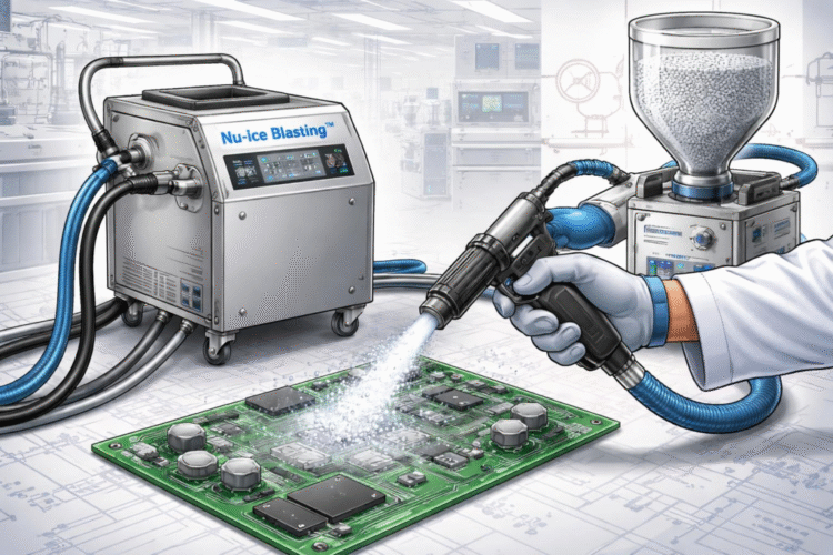 Precision Circuit Board Flux Removal with Dry Ice