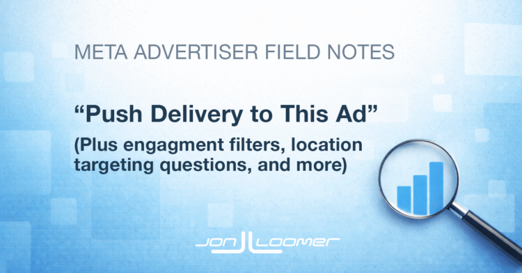 “Push Delivery to This Ad” (Plus 4 Updates)