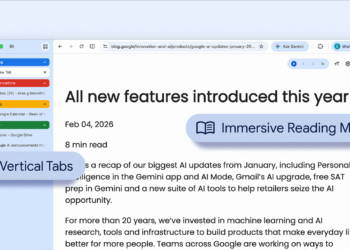 Get more done with new vertical tabs and immersive reading mode in Chrome