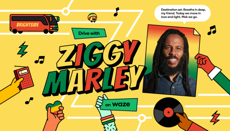 Drive with Ziggy Marley on Waze.
