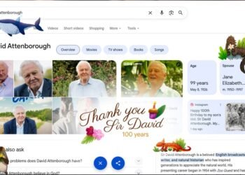 Google Easter egg celebrates David Attenborough’s 100th birthday