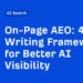 4 Writing Frameworks for Better AI Visibility