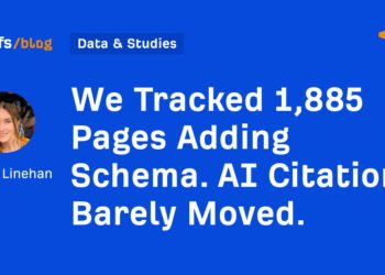 We Tracked 1,885 Pages Adding Schema. AI Citations Barely Moved.