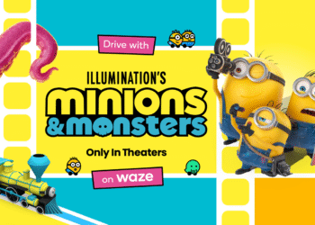 Drive with “Minions & Monsters” on Waze