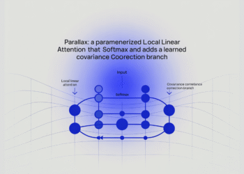 Parallax: A Parameterized Local Linear Attention That Keeps Softmax and Adds a Learned Covariance Correction Branch