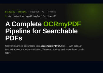 OCRmyPDF Tutorial: Convert Scanned Documents into Searchable PDF/A Files with Sidecar Text Extraction and Batch Processing