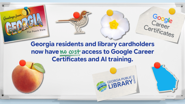Google and Georgia libraries offer free career and AI training.