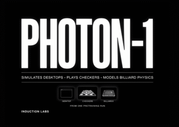 Induction Labs Photon-1 Simulates Desktops, Plays Checkers, and Models Billiard Physics From One Pretraining Run