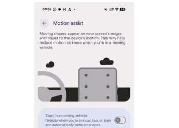 Android is getting its own weird dots to cure car sickness