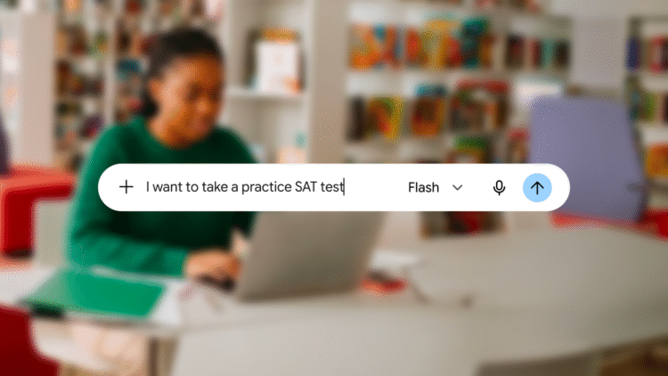 How to take full-length practice SAT tests in the Gemini app
