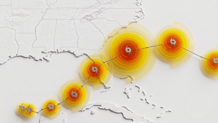 AI model predictions for tropical cyclones