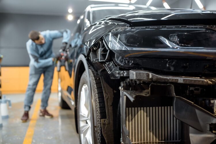 How Collision Repair Shops Fix Damage Around a Wheel Opening