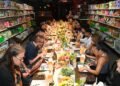 Inside Instacart’s Shoppable Dinner in a Pop-up Grocery Aisle