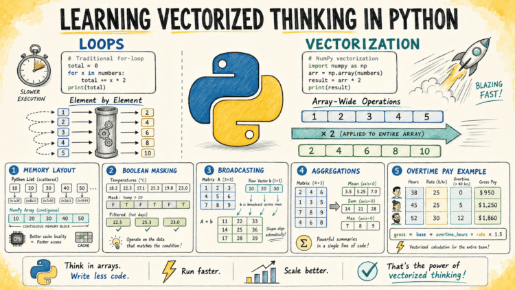 Learn Vectorized Thinking in Python Through Examples