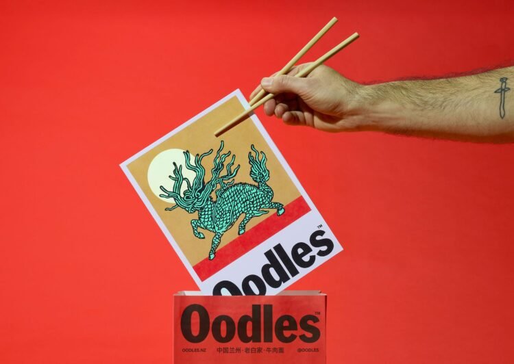 Studio South merges rigour and ridiculousness in the best way possible in its superb identity for noodle joint Oodles