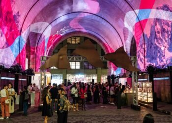 Evian Celebrates its 200th Anniversary Under a Bridge in Brooklyn